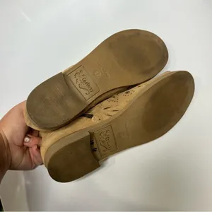 Coolway‎ Nelia open toe laser cut booties tan leather size 39 thumbnail 9