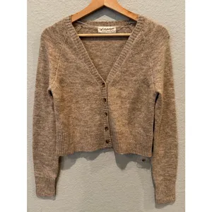 Free People School Girl Crop Softspun Cardigan Size XS thumbnail 11