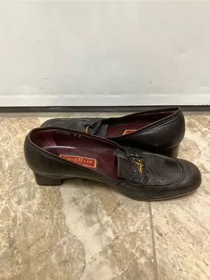 vintage Cole Haan dark brown leather horsebit loafers made in Italy thumbnail 4