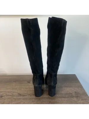 Chinese Laundry Krafty Knee High Women's Black Suede Boot Size 6.5 SKU#11-2348 thumbnail 4