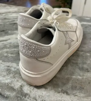 White and Silver Star Sneakers thumbnail 2