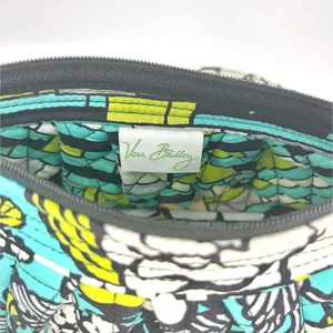 Vera Bradley Blue Floral Quilted Crossbody Bag‎ Small Adjustable Strap Boho thumbnail 8