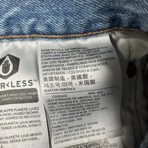 Levis 501 Skinny Jeans Womens 28 Premium Light Button Fly High Rise Distressed thumbnail 10
