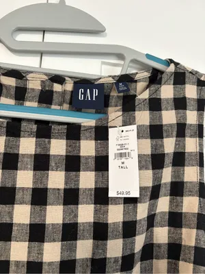NWT Gap Linen-Blend Crop Shell Tank Top thumbnail 5