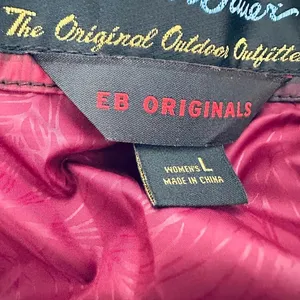 Eddie Bauer Womens Retro 1936 Skyliner Red Plaid 80% Down‎ Puffer Zip Vest Large thumbnail 10