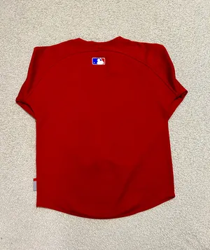 Philadelphia Phillies Majestic Therma Base Thermal Fleece Sweater, Med thumbnail 5