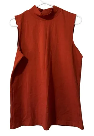 Christopher & Banks Find Your‎ Fit Everyday Fit Medium Sleeveless Top Mock Neck thumbnail 1