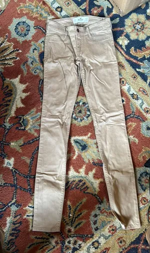 Hollister 00r Super Skinny Tan Jeans thumbnail 1