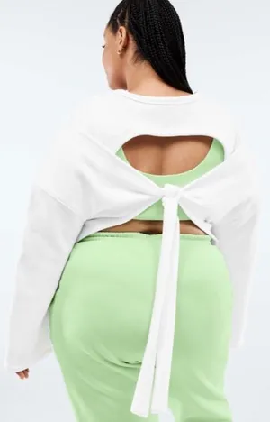 Fabletics Skye Tie Open Back Long-Sleeve Pullover WMNS Sz 3Xl Nw Detailed Tag thumbnail 1