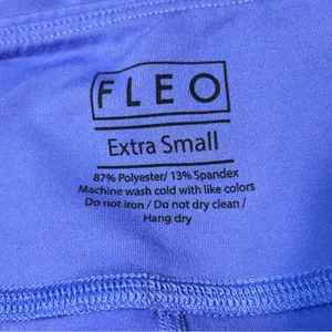 FLEO OG Bounce Fabric Purple Gym Biker Shorts Size XS 3" thumbnail 4
