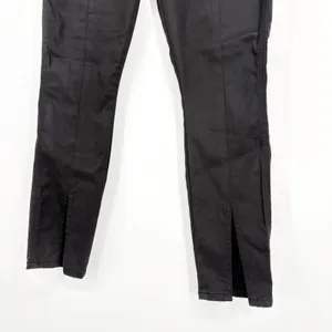 AO‎ LA by Alice + Olivia Black High Rise Pintuck Split Hem Skinny Jeans Sz 28 thumbnail 4