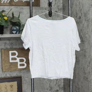 NWT Levi's Striped Britt Cotton Snap-Front Top A50550006 2X Sade Stripe Blue thumbnail 4
