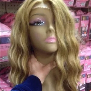 Dirty Blonde Long Beach Wave Lace Wig 2020 thumbnail 8