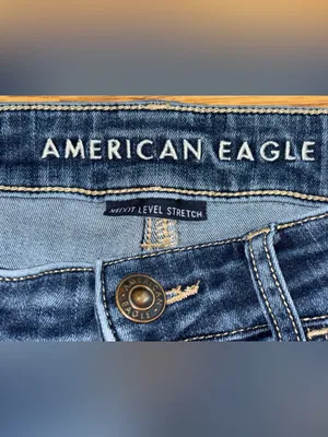 American Eagle High Rise Jegging Crop Jeans Women’s Size 6 Regular Raw Hem READ thumbnail 5