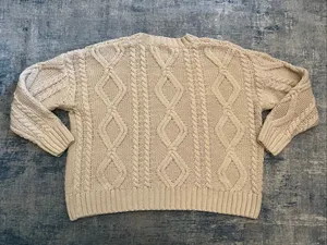 Princess Polly Anaya Beige Oversized Cable Knit Sweater Women's XS / S thumbnail 2