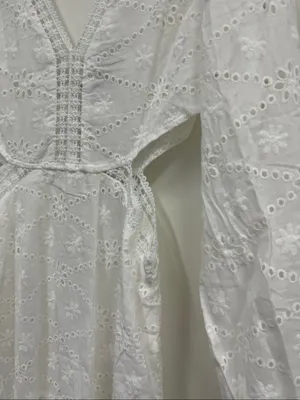 New with Tags Wicked AF side cut out white eyelet lace dress size L thumbnail 3
