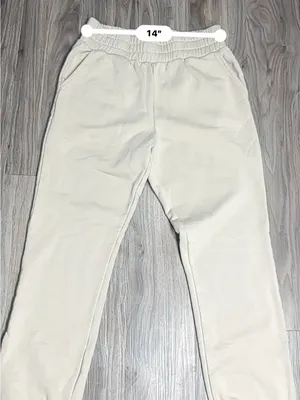 POPFLEX Beige High-Rise Elastic Waist Joggers thumbnail 4