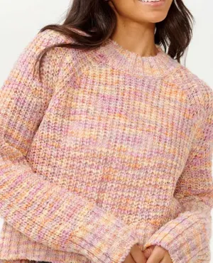 Rip Curl Multicolored Striped Mock Neck Knit Sweater XS‎ NWT thumbnail 1