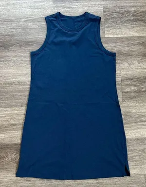 Lululemon Navy Blue Dress Sleeveless Stretch Casual Athletic Classic Fit thumbnail 1
