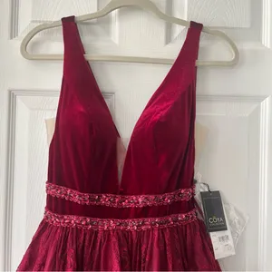 Coya Collection Burgundy Fairy Grunge Mini Dress Womens Size Small NEW‎ *FLAW thumbnail 8