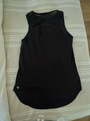 Lululemon black running tank thumbnail 1
