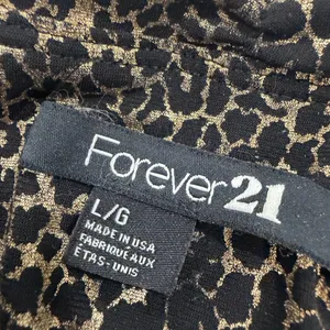 Forever 21 Animal Print Gold Strapless Mini Dress thumbnail 4