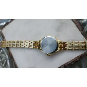 Carriage Timex Quartz Ladies Gold-Tone Watch Chain-Link Bracelet thumbnail 3