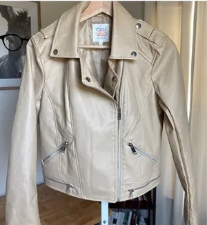 Cali 1850 Women’s Size S Faux Leather Biker Jacket With Zippers NWOT thumbnail 1