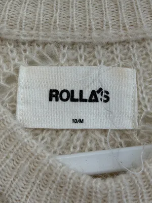 Rolla's Laura Sweater Size Medium / 10 vanilla cream white alpaca knit fall thumbnail 3