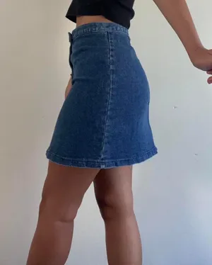 The Limited Denim Mini Skirt 90s Size 4 thumbnail 2