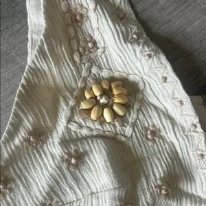 Zara Cream Sleeveless Embellished Bustier Top thumbnail 3