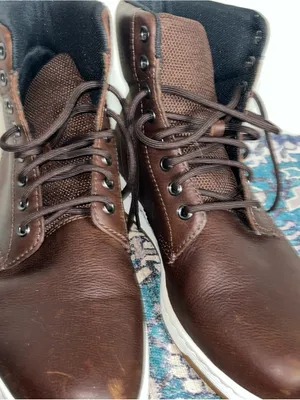 Dr. Martens Rigal Boots women Size 9 Brown Leather Lace Up White Sole thumbnail 14