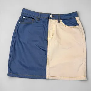 BDG Urban‎ Outfitters Two-Tone Colorblock Denim Mini Skirt thumbnail 1