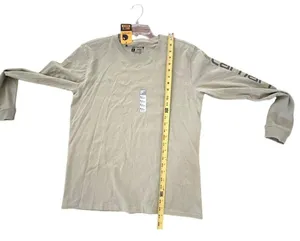Carhartt Loose Fit Heavyweight LS Logo Sleeve Graphic Sleeve T-Shirt Small NWT thumbnail 5