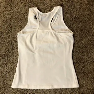 Racerback Tank Top Womens M (8/10) Used White Casual thumbnail 4