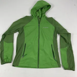 Columbia Jacket Womens Medium Green Omni-Shield Hooded Zip Softshell Windbreaker thumbnail 1