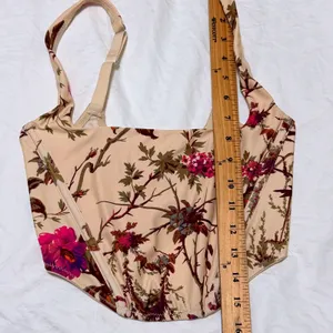Out From Under Urban Outfitters Corset Top Tan Floral Small‎ S Bustier Coquette thumbnail 7