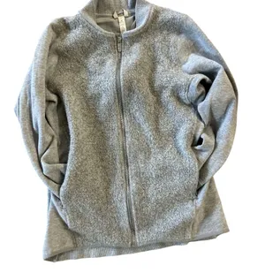 Lululemon Wool-Blend Full Zip Jacket – Size 8 – Light Grey thumbnail 1
