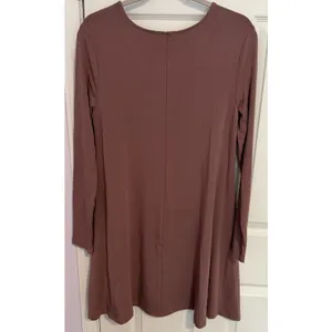 Free Fly Women's Dress Sz Large Bamboo Journey All Day Mauve Long Sleeve Jersey thumbnail 4