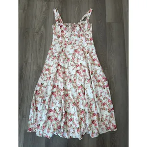 Commense Rosebud Boho Cottage Floral Midi Sundress Casual Romantic NWT L thumbnail 2