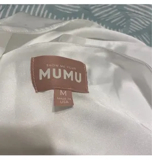 Show Me Your Mumu Jodie Maxi Dress Ivory Luxe Satin Medium thumbnail 6