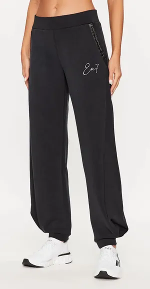 EA7 Emporio Armani Black Logo Sweatpants Joggers Size Size Large thumbnail 1