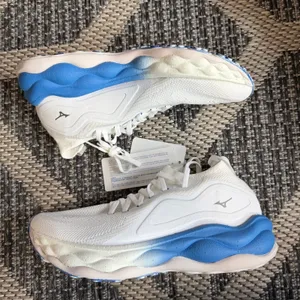 Mizuno Women's Wave Neo Ultra Sneaker-undyed white/Blue - Size 9 thumbnail 2
