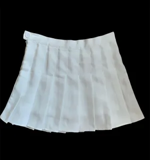 White Pleated Tennis Skort Skirt Womens Small thumbnail 2