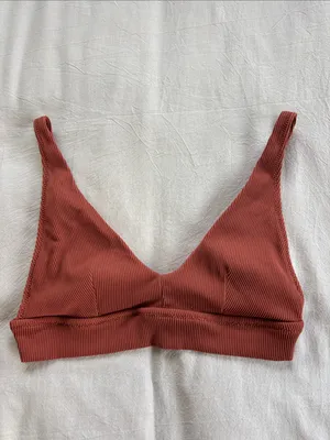 Aerie Ribbed Rust Bikini set thumbnail 4