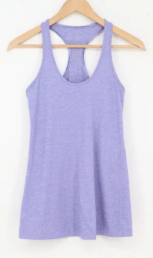 Lululemon Tank Top Womens N/A Cool Racerback Purple Heathered Excellent thumbnail 1