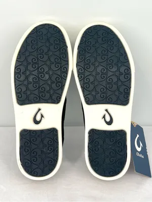 NWT OluKai Pehuea Black Mesh and Leather Drop-In Heel Slip On Sneakers Women's 7 thumbnail 7
