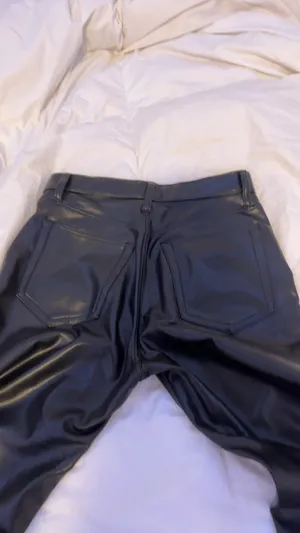 Abercrombie and Fitch leather pants thumbnail 4