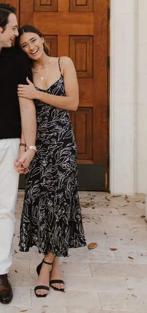 Blu Pepper Midi Black Dress thumbnail 1