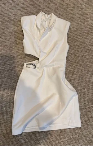 Zara Cutout Dress with Belt Accent thumbnail 1
